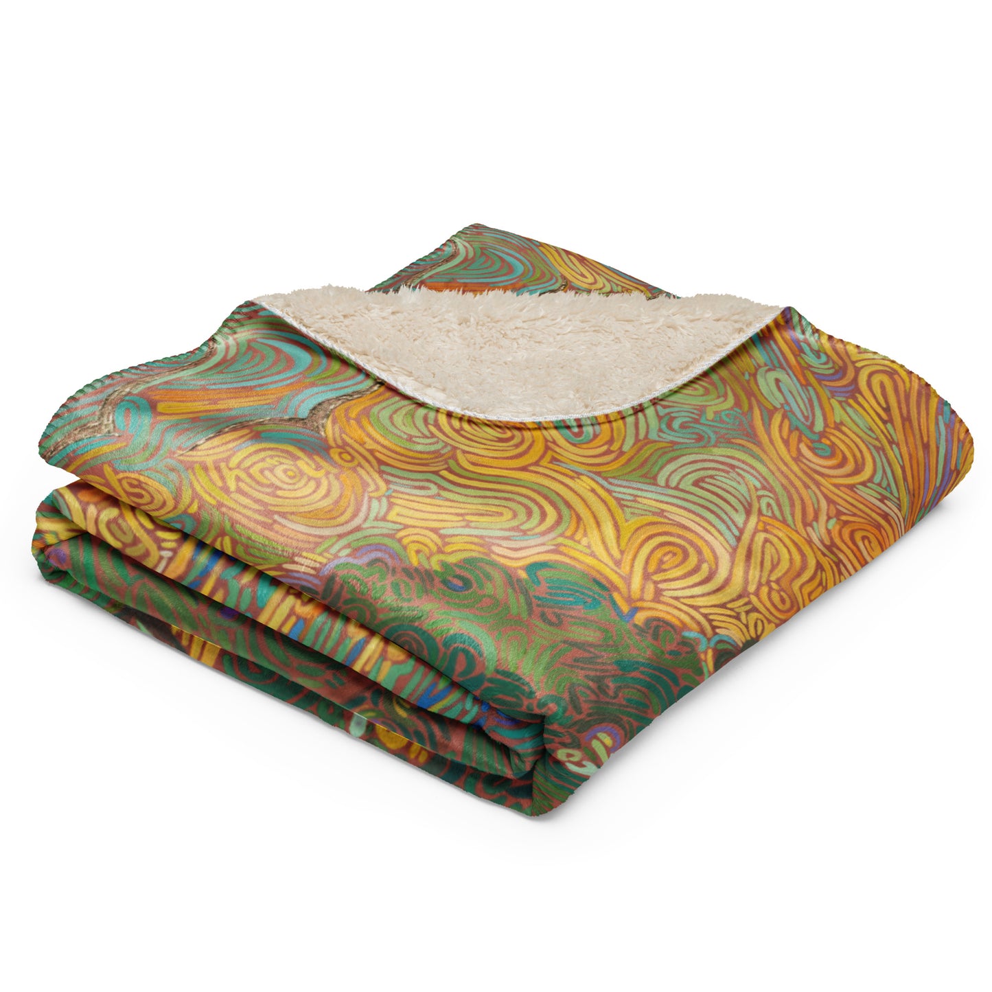 Tree of Life Plush Sherpa Blanket